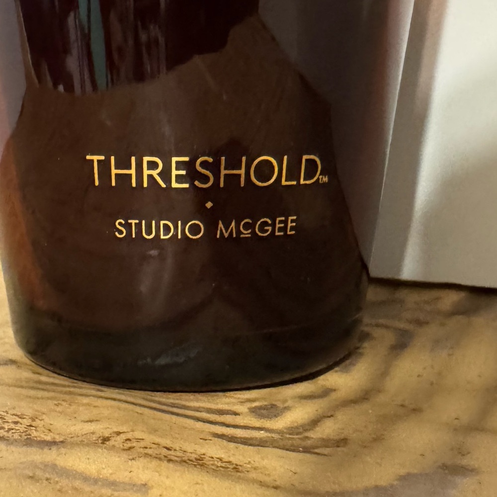 Threshold Studio McGee Black Pepper and Mahogany 2 Wick Candle - Picture 2 of 4